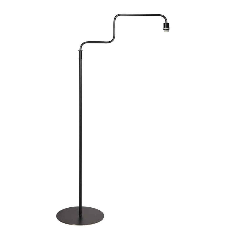 Lampadaire noir Bloeba 4141ZW avec bras orientable sans abat-jour