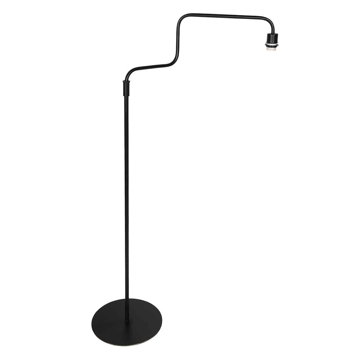 Lampadaire noir Bloeba 4141ZW avec bras orientable sans abat-jour
