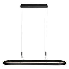 Suspension ovale noire Mykty 4205ZW – 120 cm de large, réglable en hauteur avec Cable Lift