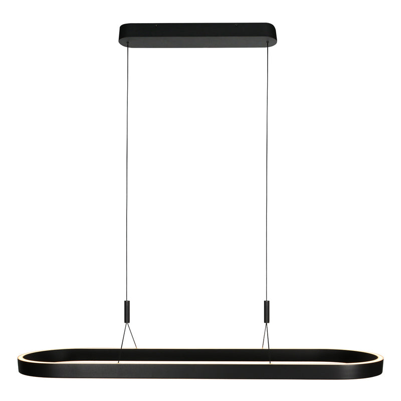 Suspension ovale noire Mykty 4205ZW – 120 cm de large, réglable en hauteur avec Cable Lift