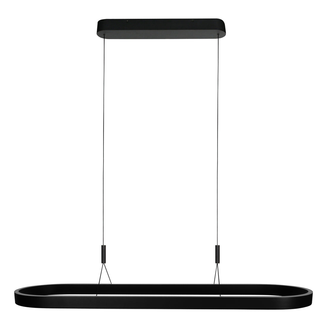Suspension ovale noire Mykty 4205ZW – 120 cm de large, réglable en hauteur avec Cable Lift