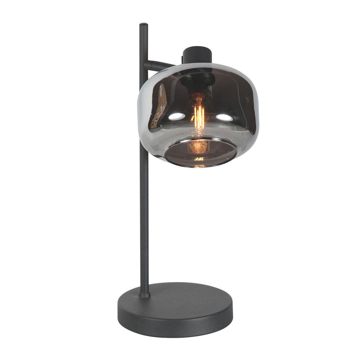 Lampe de table noire 1 lumière Tenebris 4212ZW – Design élégant et atmosphérique
