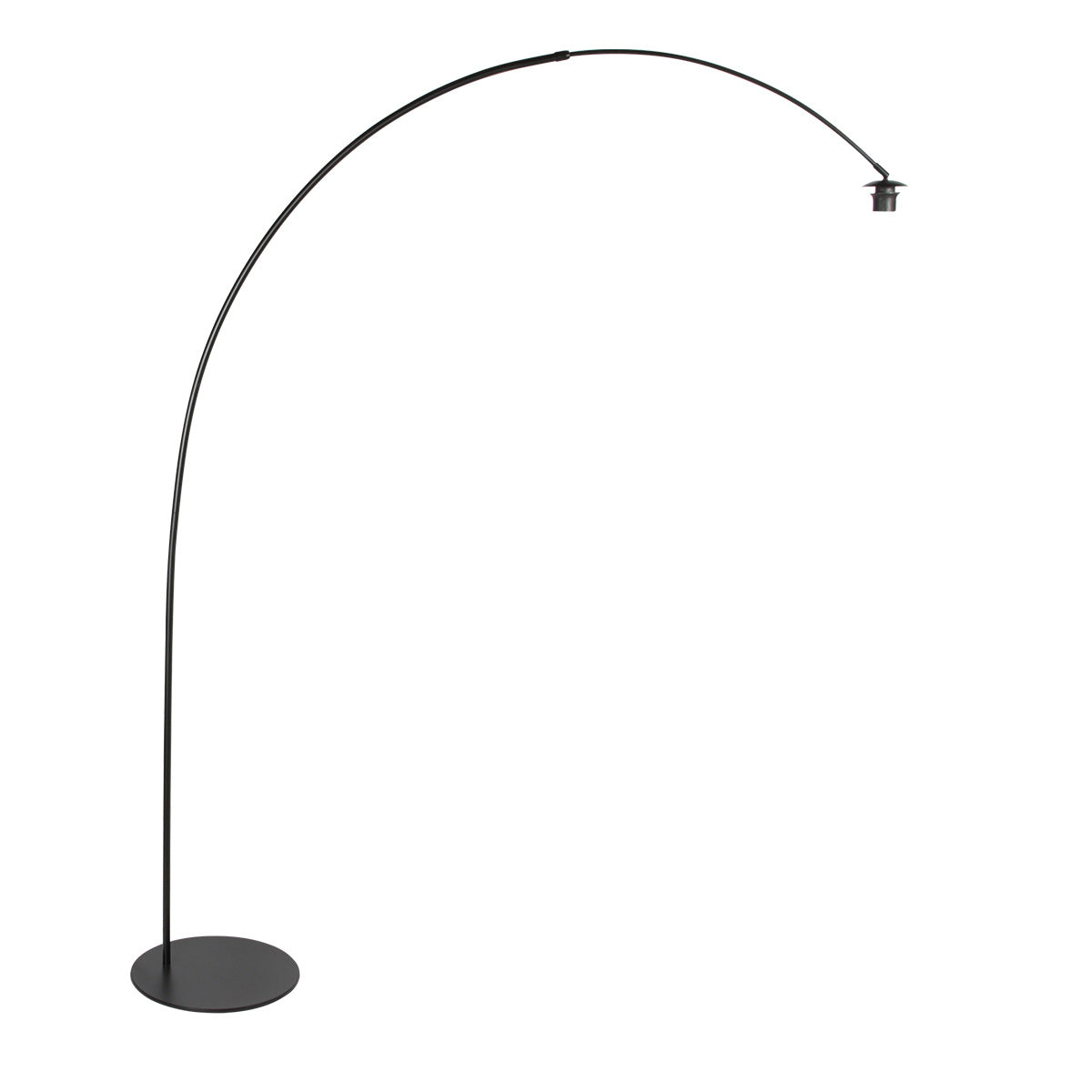 Lampadaire noir Curve 4261ZW avec abat-jour en bambou tressé naturel noir – design unique et utilisation fonctionnelle