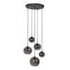HaloSwap 4281ZW – Suspension noire avec verre fumé au design ludique