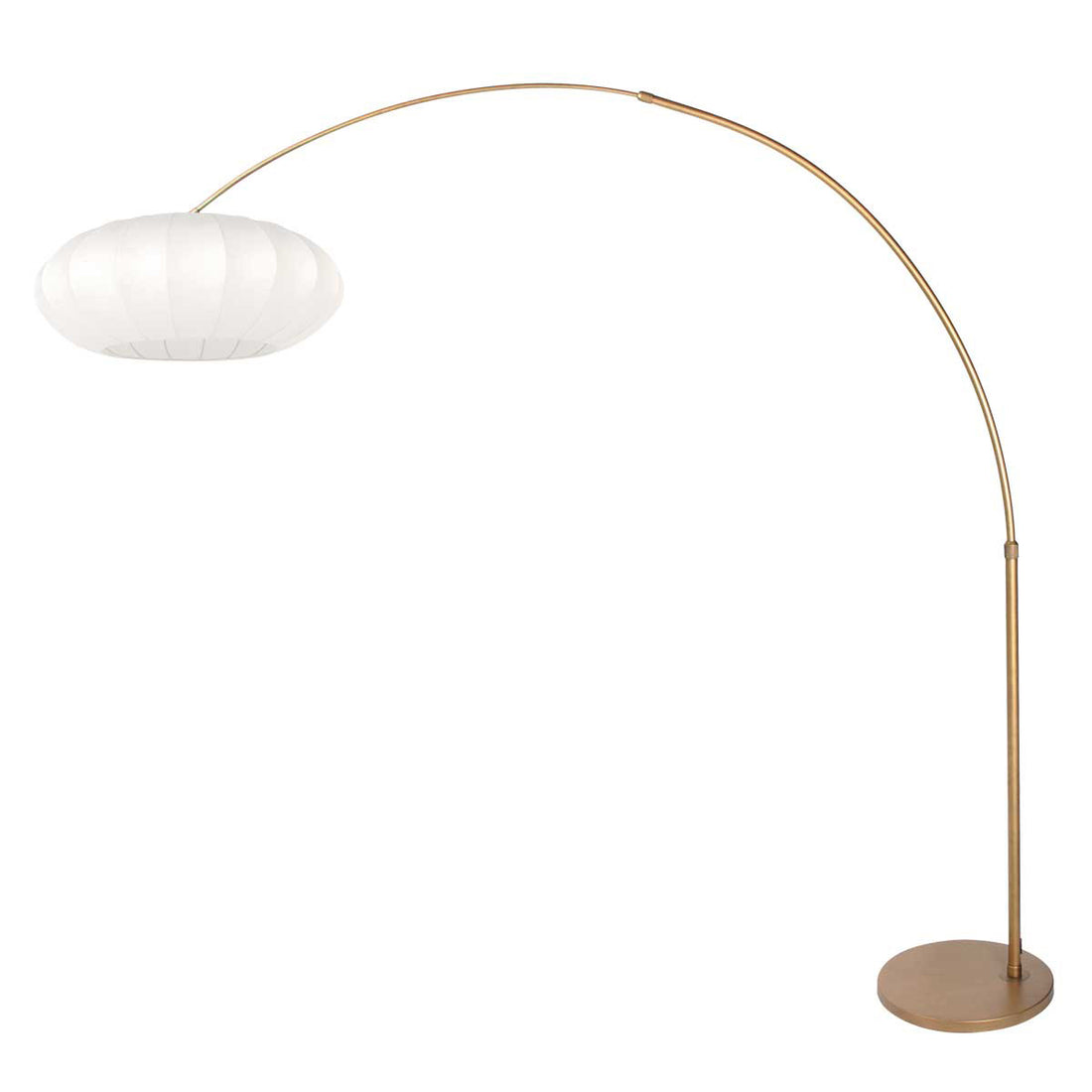Lampadaire arqué de couleur bronze Sparkled Light 4308BR – Éclairage élégant avec abat-jour en soie