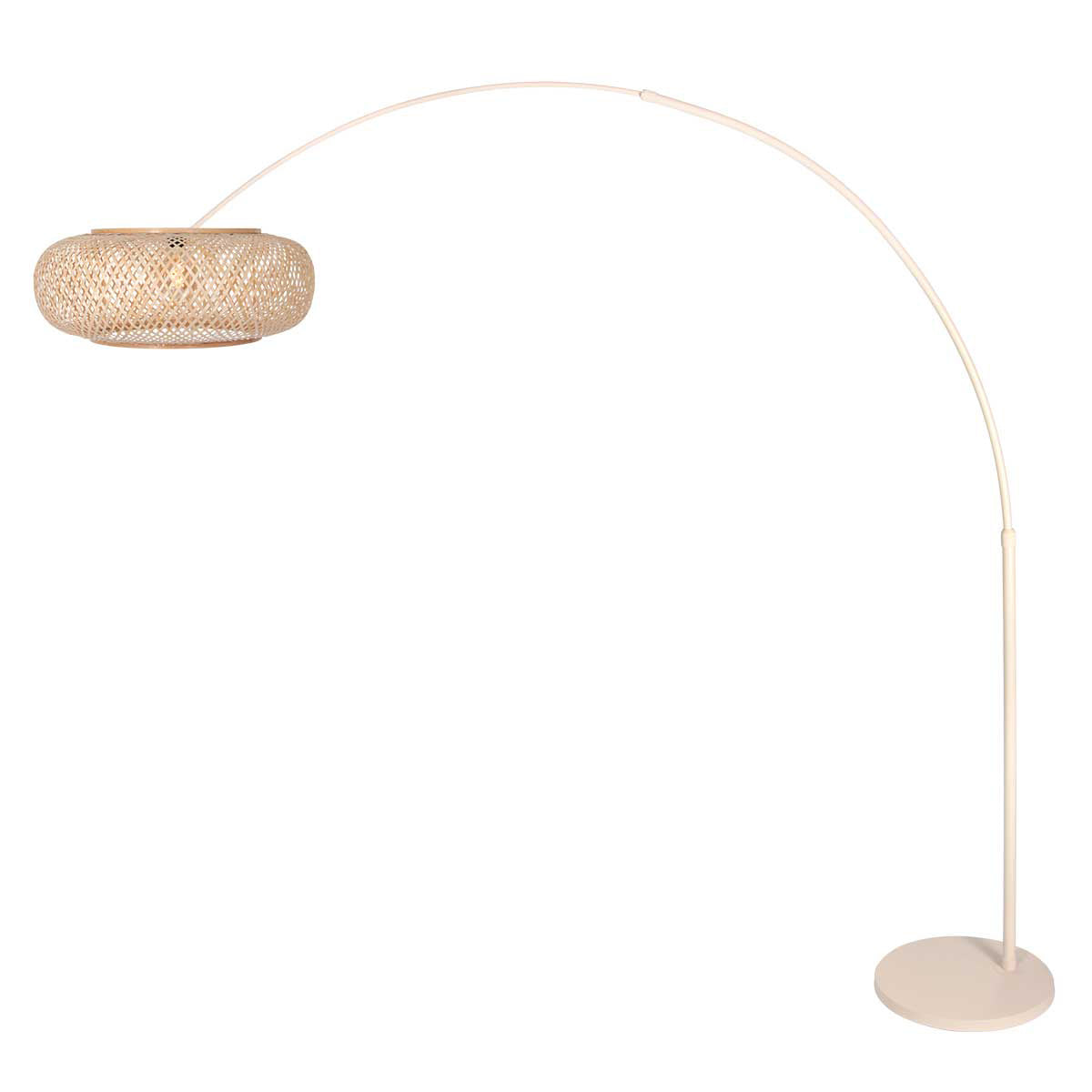 Lampadaire arqué de couleur crème Sparkled Light 4319CR – La couleur tendance de 2025
