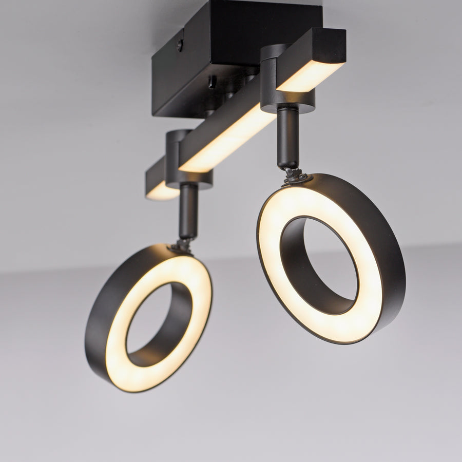 Plafonnier Lolasmart-Bileda noir, H 41,5 cm