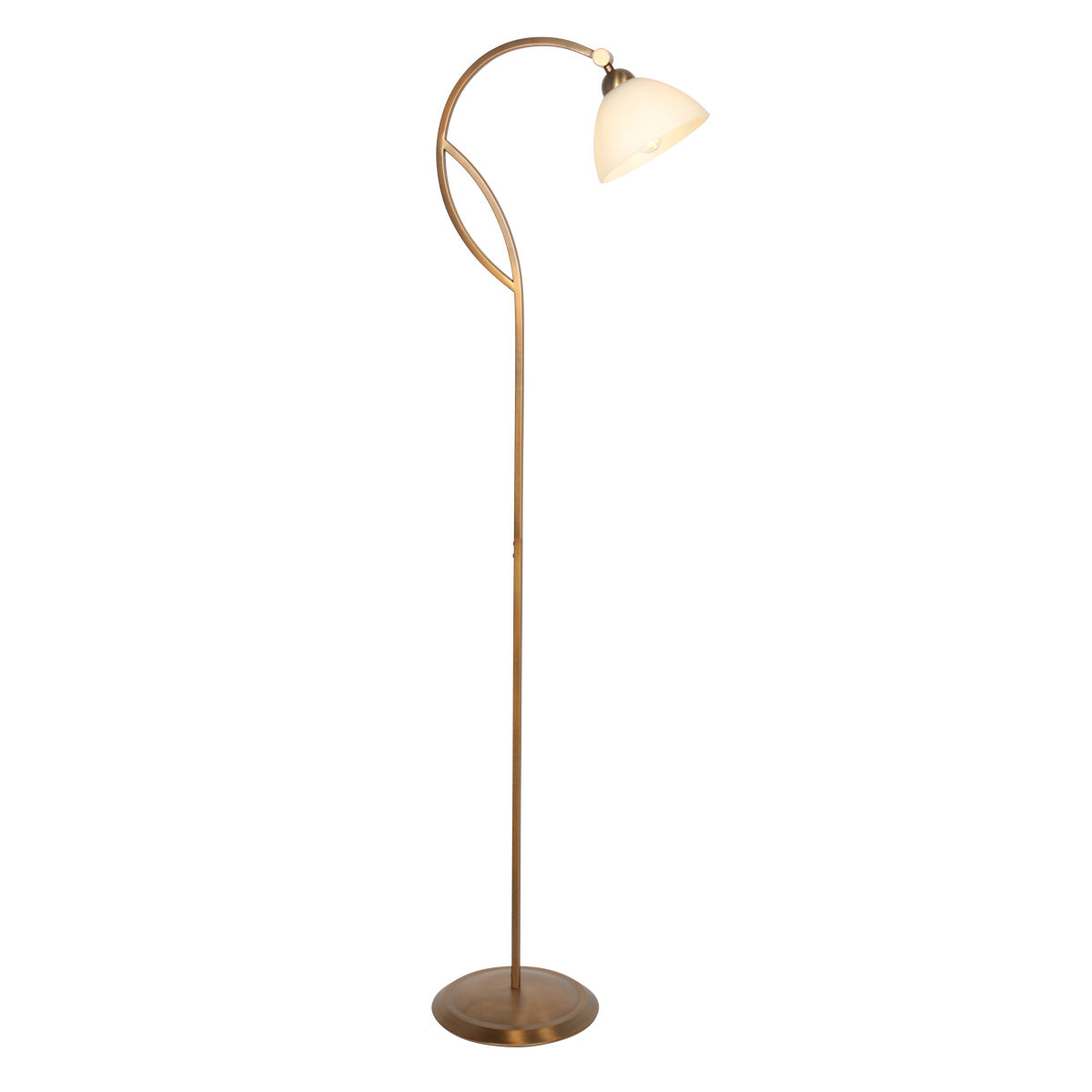 Lampadaire abat-jour verre effet marbre Anthéa – vue 2 – Designix.fr