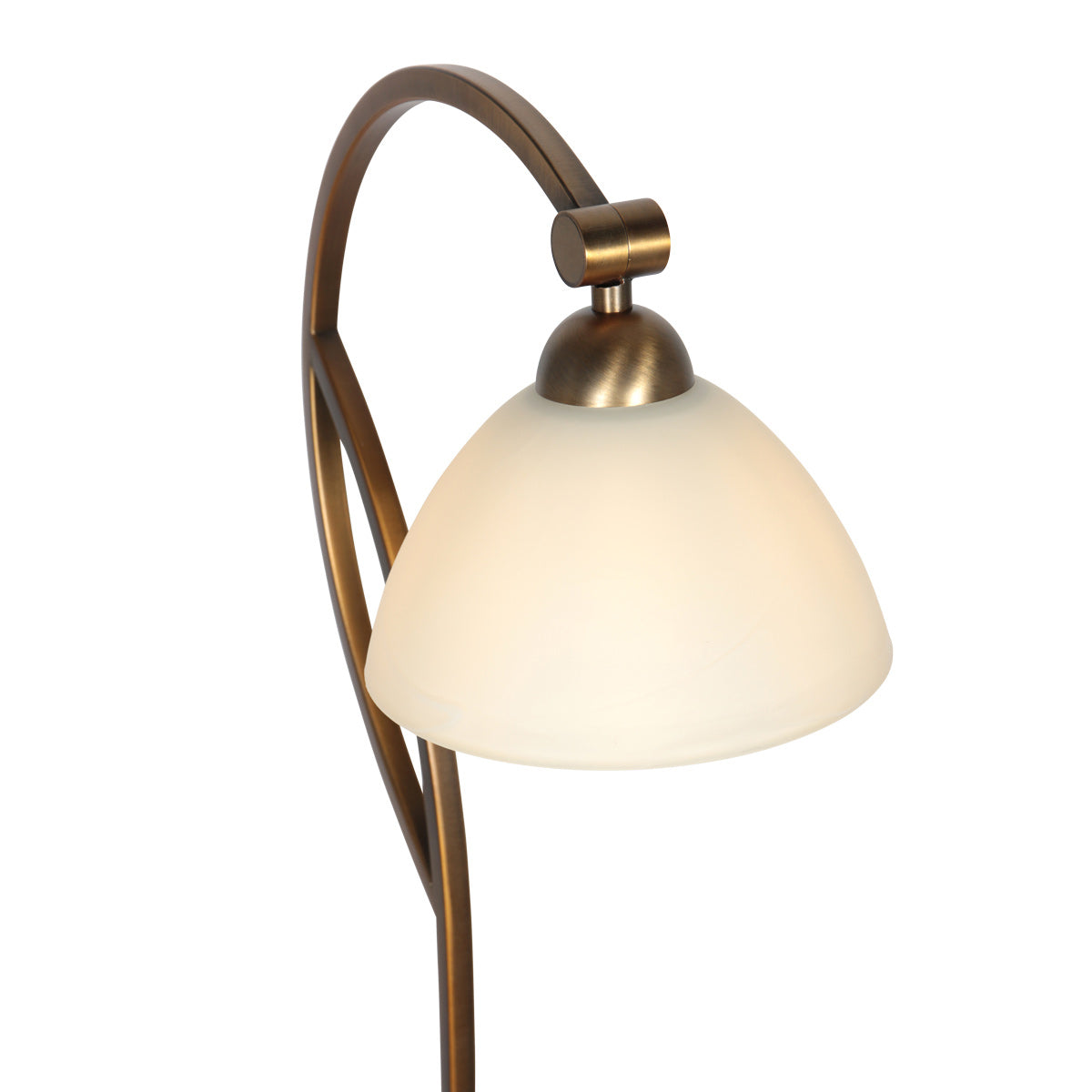 Lampadaire abat-jour verre effet marbre Anthéa – vue 3 – Designix.fr
