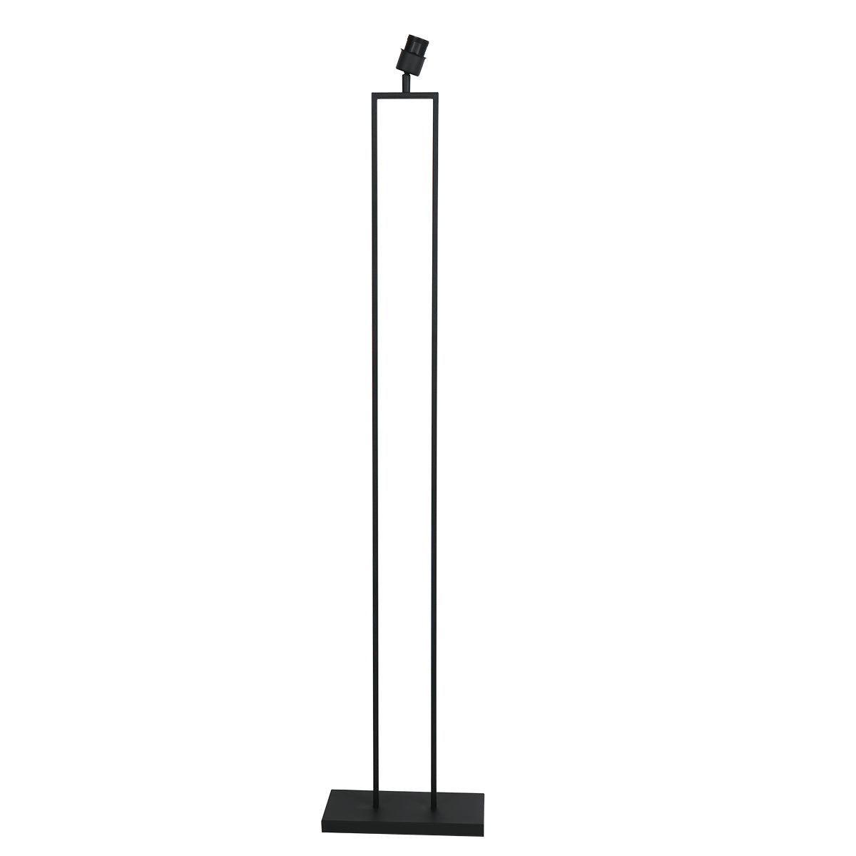 Stang 4338ZW – lampadaire en acier noir avec abat-jour en liège Ø50 cm