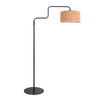 Bloeba 4347ZW lampadaire avec abat-jour en liège pour une ambiance chaleureuse