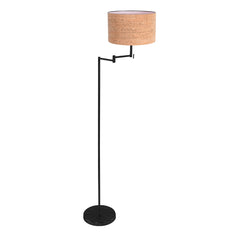 Lampadaire Bella 4362ZW avec abat-jour en liège naturel