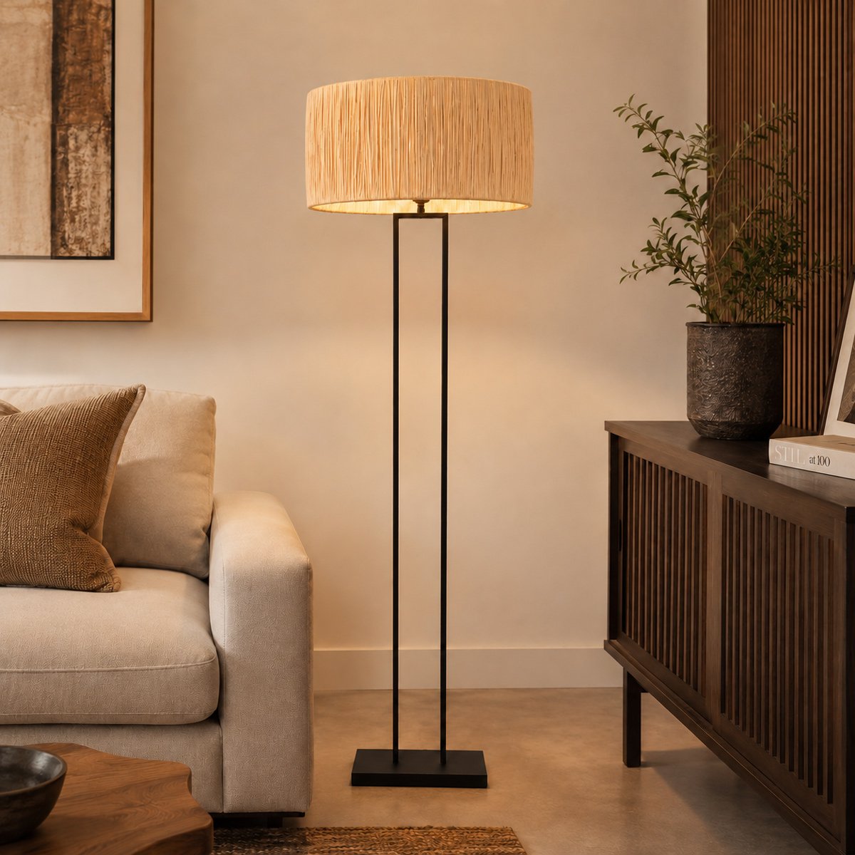 Lampadaire Stang noir