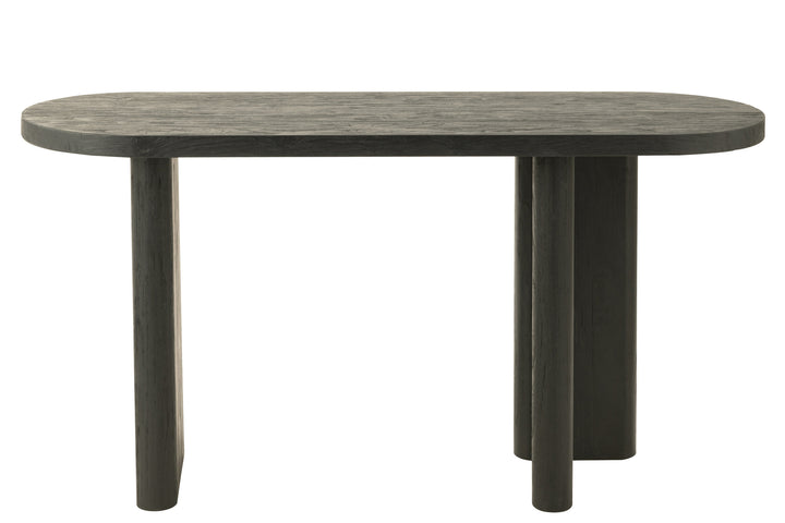 Table Teck Noir Recyclé