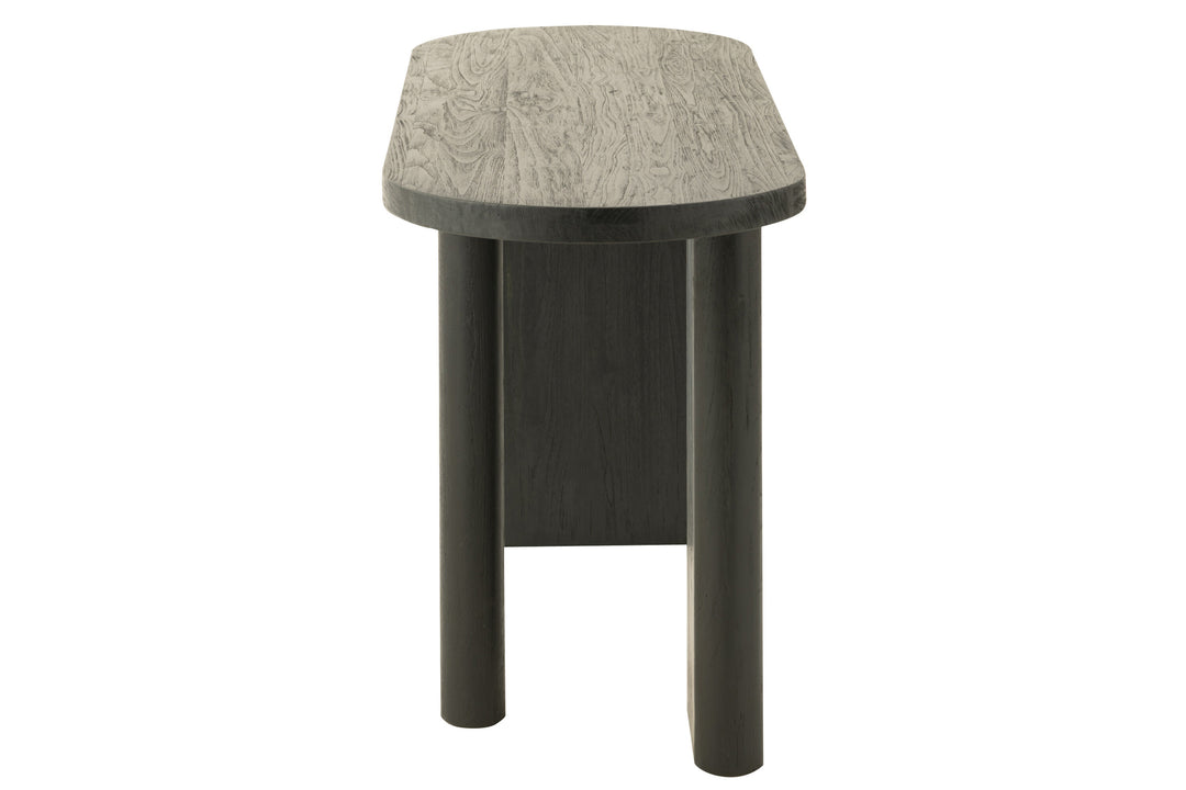 Table Teck Noir Recyclé