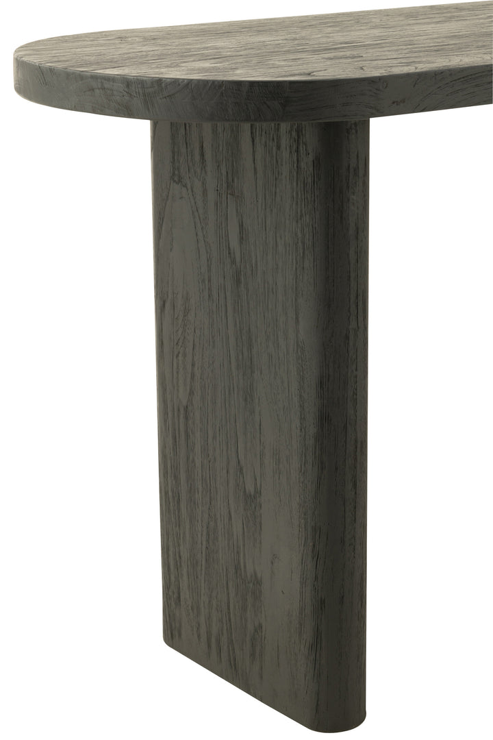 Table Teck Noir Recyclé