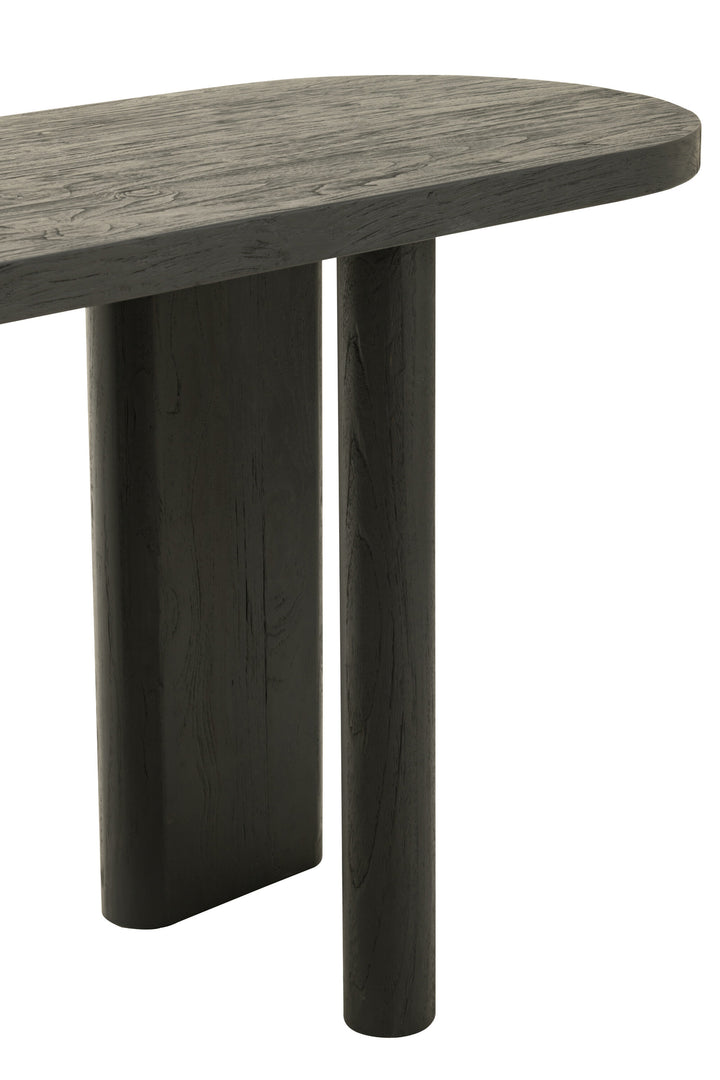 Table Teck Noir Recyclé