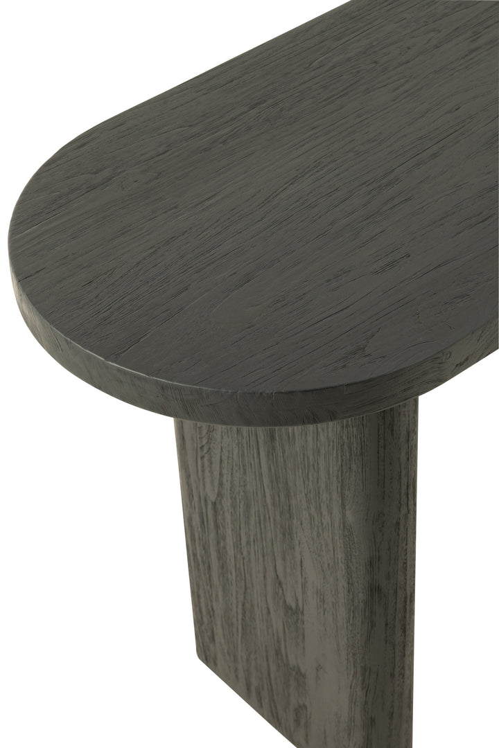 Table Teck Noir Recyclé