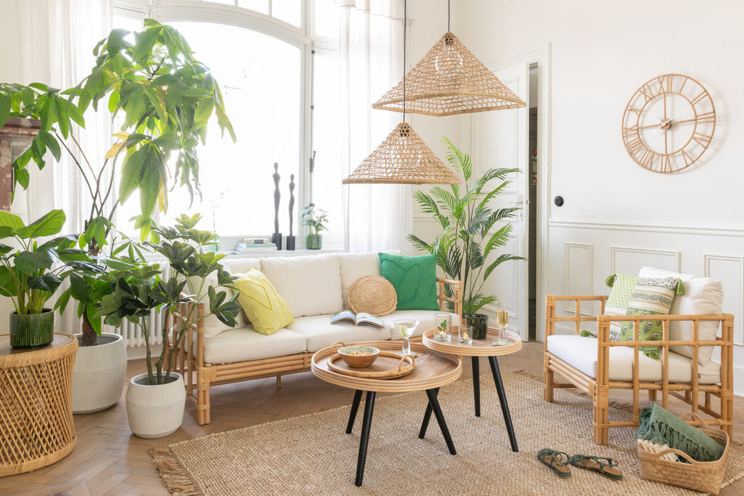 Canapé 3 Personnes Rotin Naturel | Jale