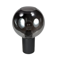 Lampe de table Bloeba 4381ZW avec abat-jour en verre fumé Ø25 cm