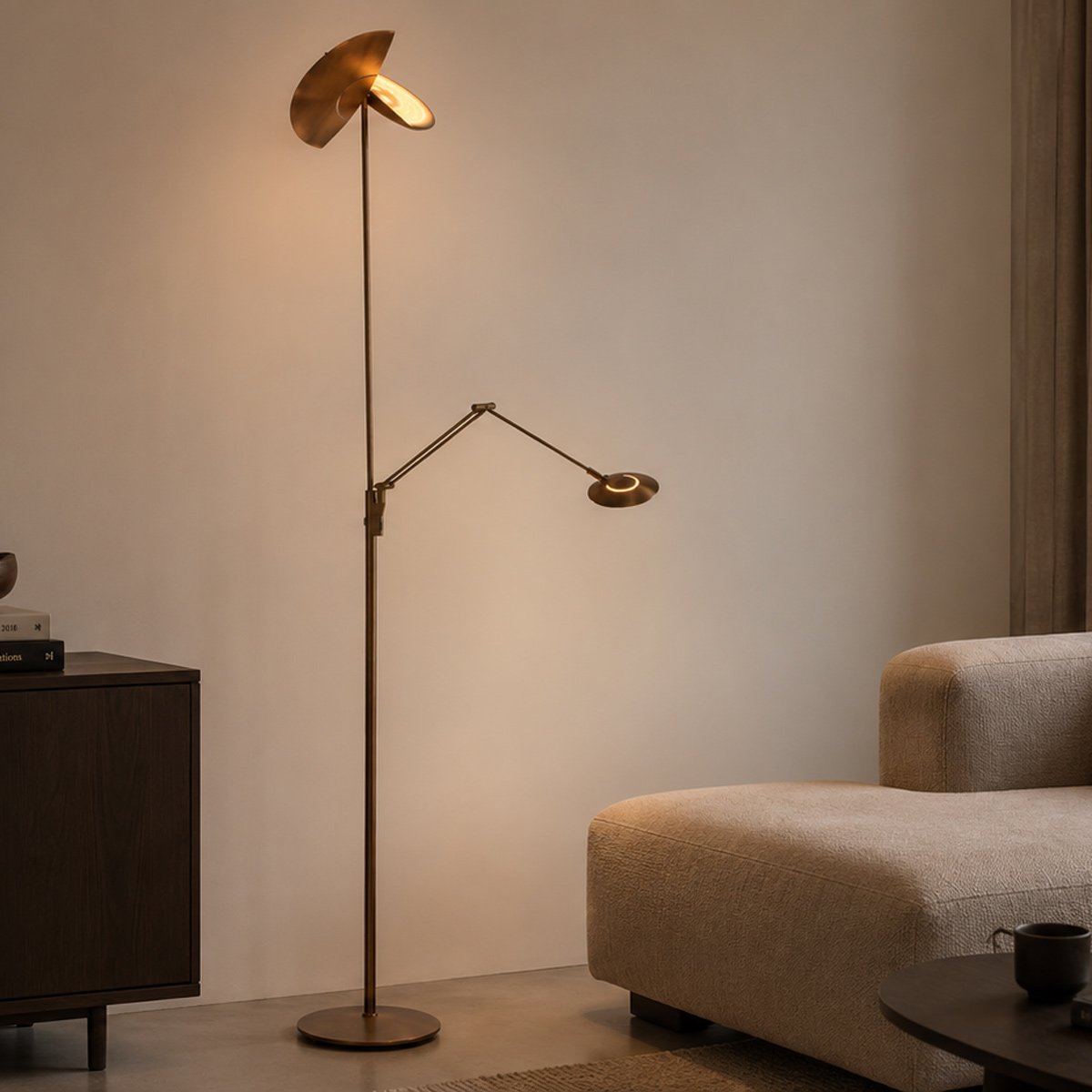 Lampadaire Zenith2 bronze