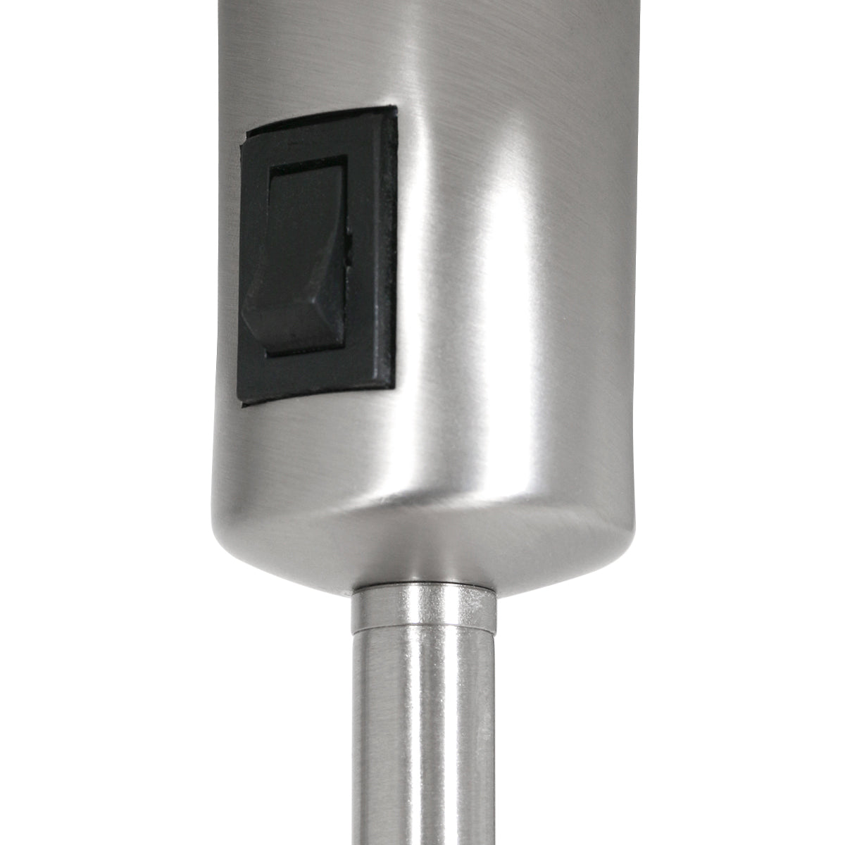 Lampe de table Noor 4413ST – acier brossé avec abat-jour en velours doré