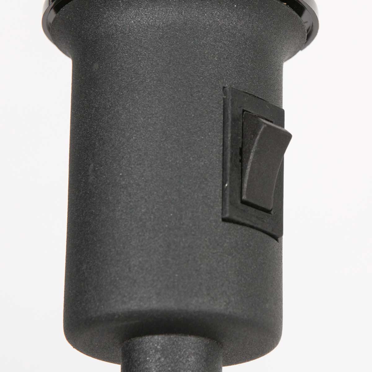 Lampadaire Noor 4442ZW – noir mat avec abat-jour en velours doré