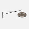 Applique murale bambou bras long, abat-jour tressé Ø 50 cm extensible | Banwé