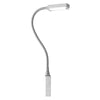 Applique murale LED Raik en métal, nickel mat et albâtre, hauteur 52 cm