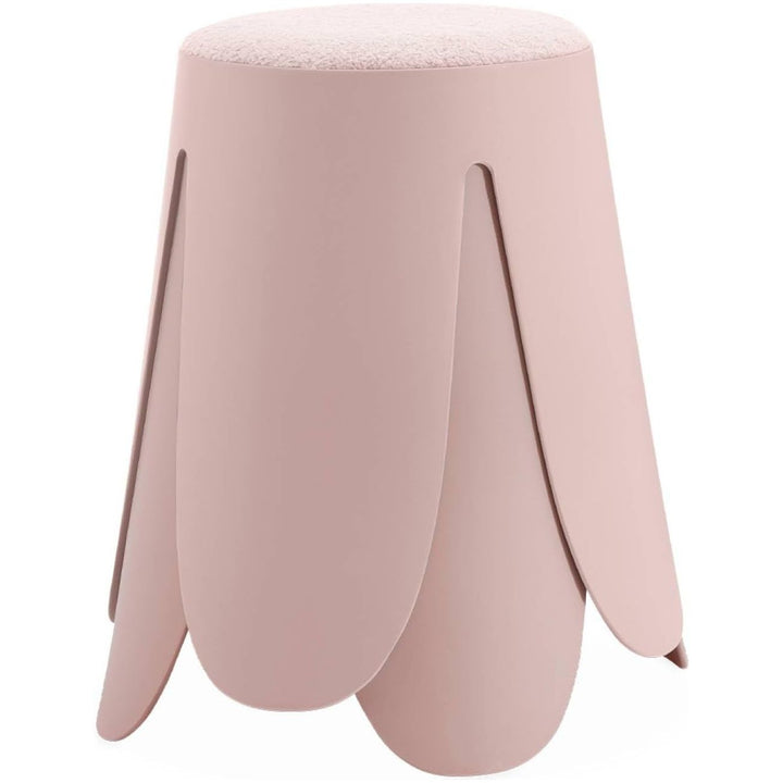 Alice'S Home - Set De 2 Tabourets Empilables Roses. Bouclette Texturée. Niki. Ø30 / 44 X H46Cm | Designix - Amazon    - https://designix.fr/