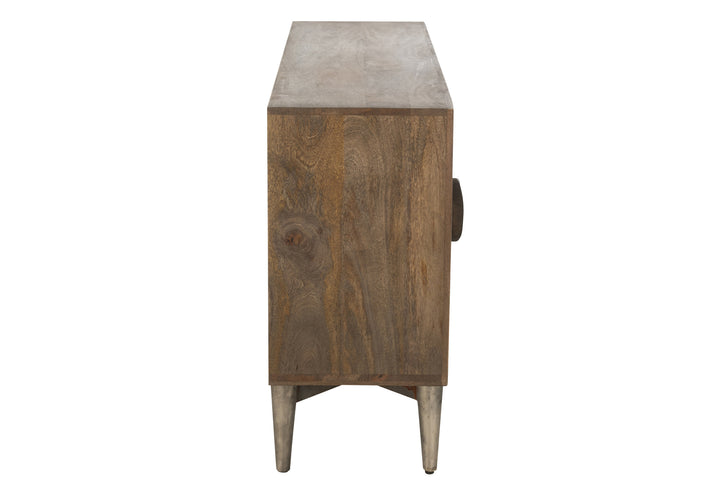 Buffet Manguier MDF Marron 4 Portes | Zina
