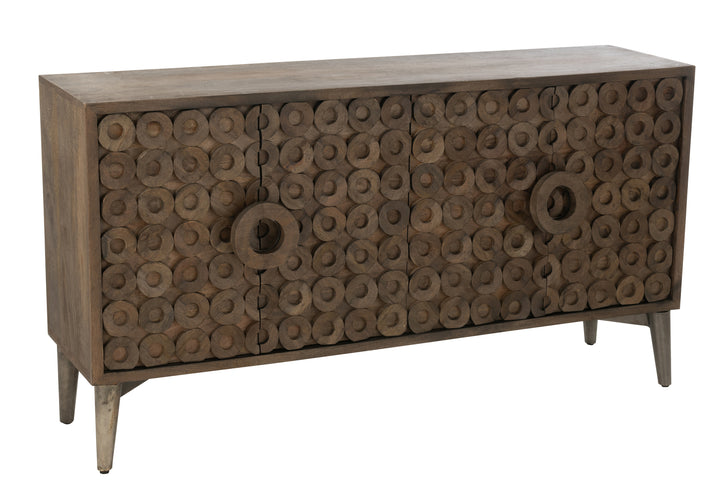 Buffet Manguier MDF Marron 4 Portes | Zina