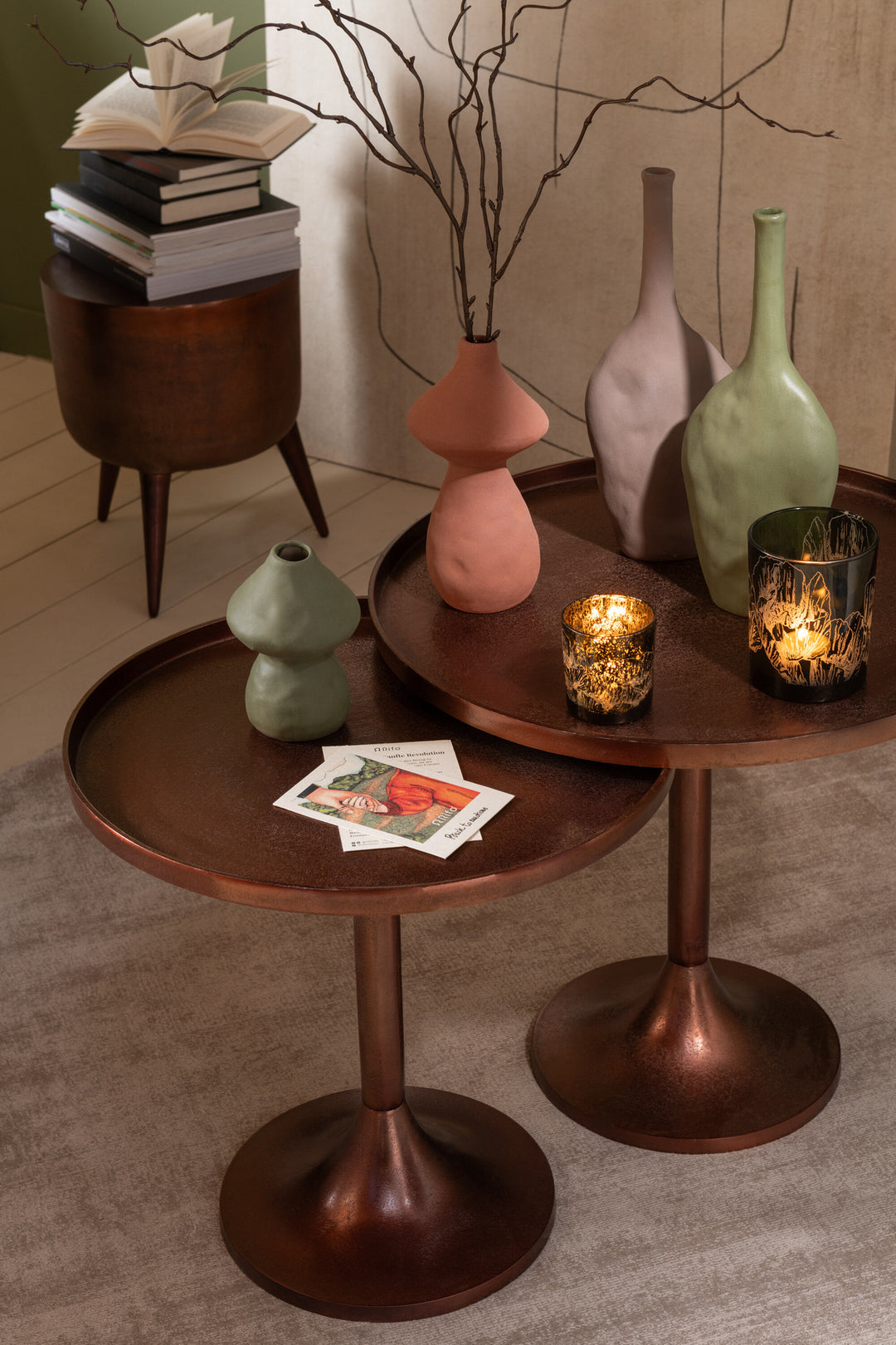 Ensemble Tables Aluminium Bronze