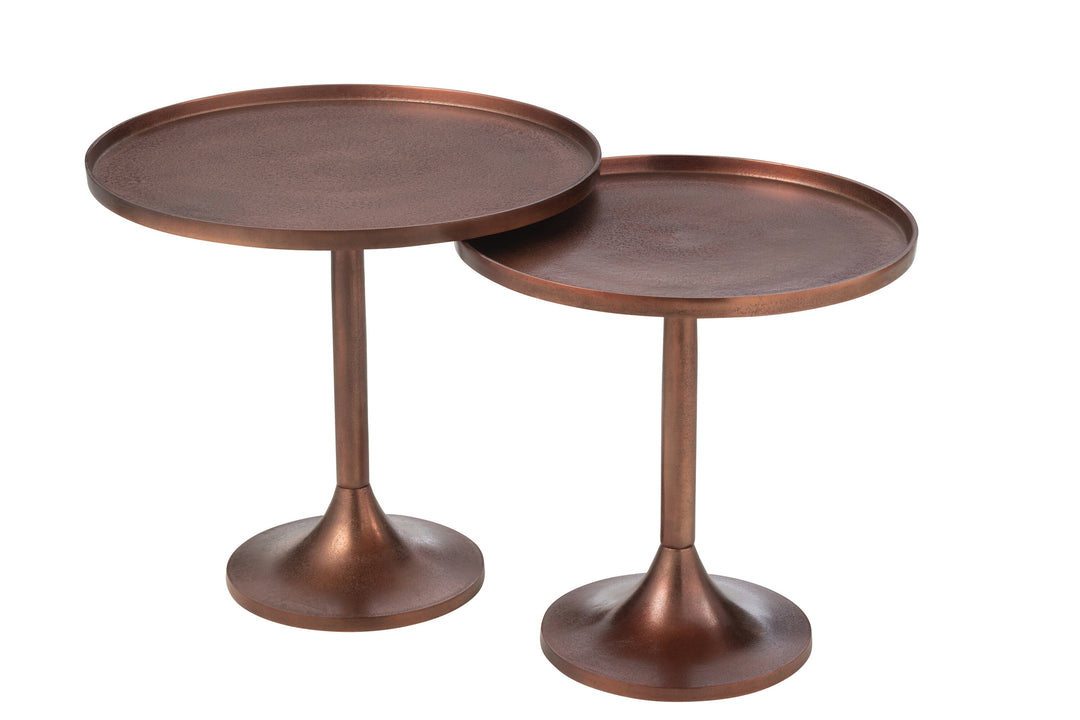 Ensemble Tables Aluminium Bronze