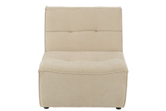 Canapé Beige Confortable en Bois | Riya