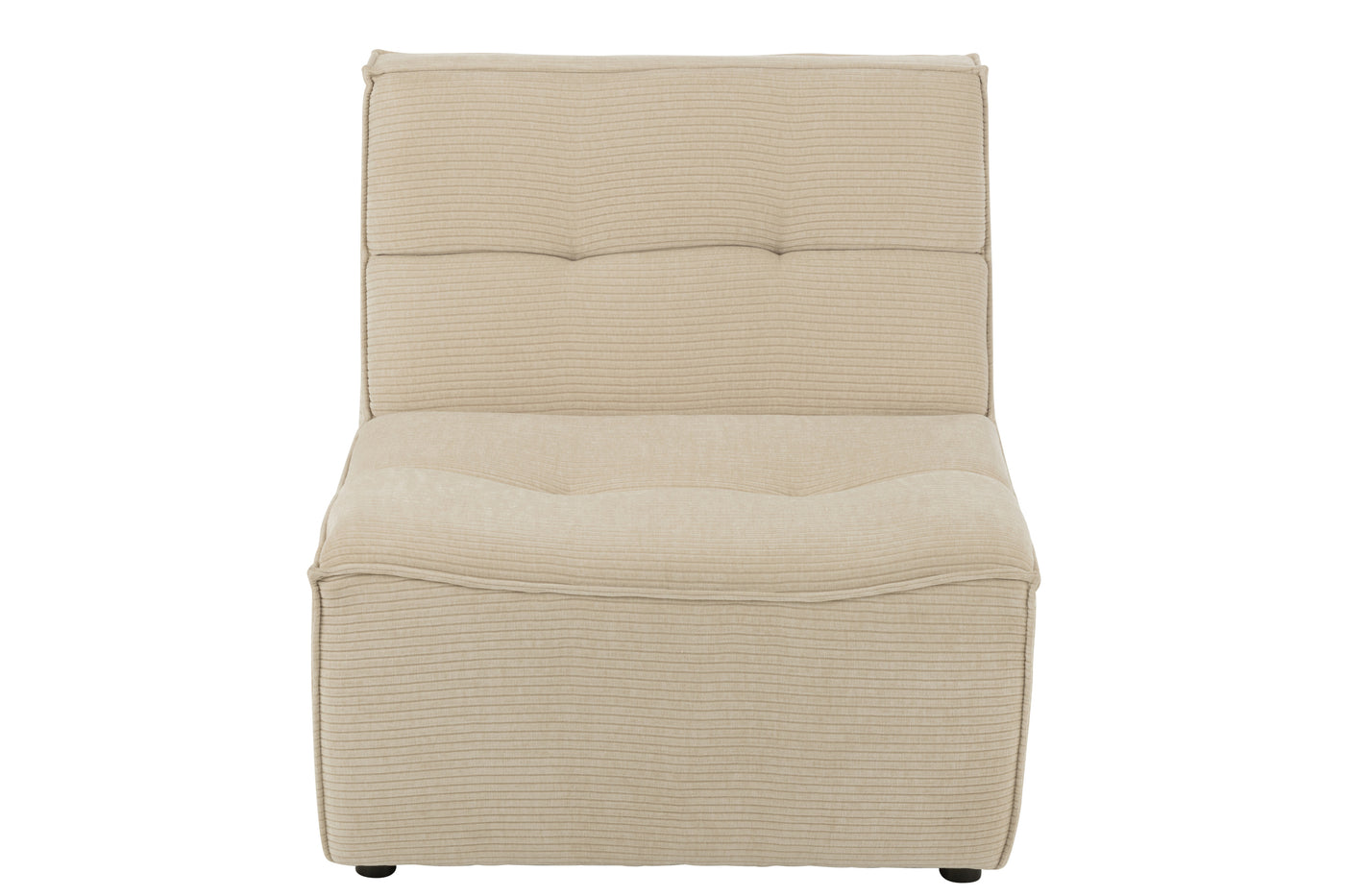 Canapé Beige Confortable en Bois | Riya