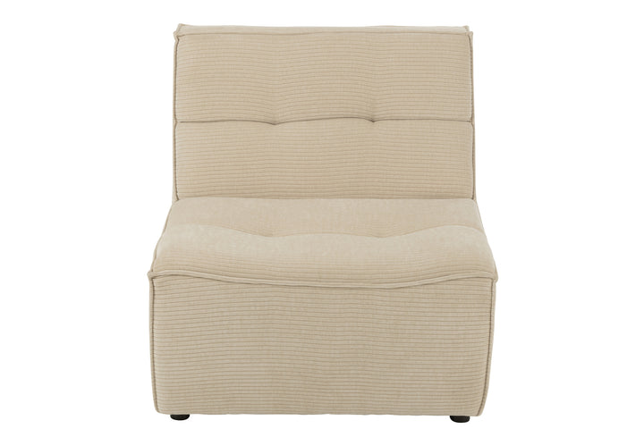 Canapé Beige Confortable en Bois | Riya