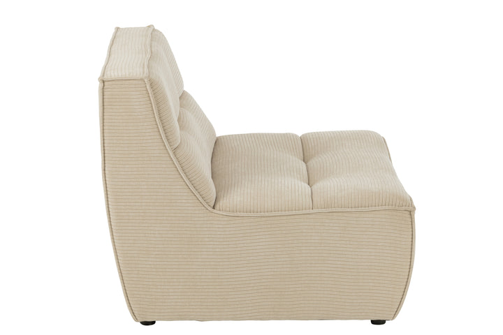 Canapé Beige Confortable en Bois | Riya
