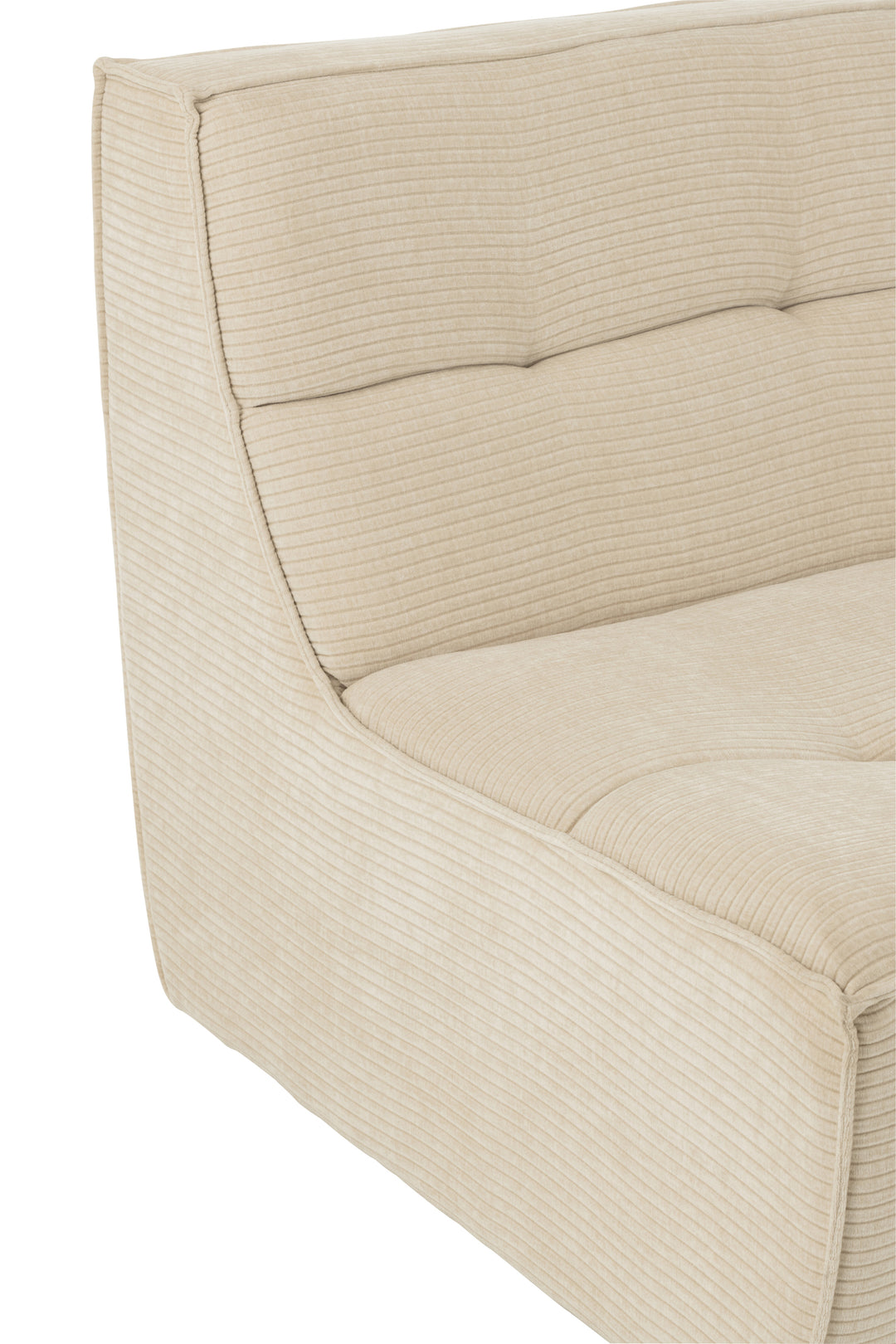 Canapé Beige Confortable en Bois | Riya