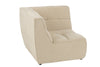 Canapé Angle Bois Peuplier Beige | Nila