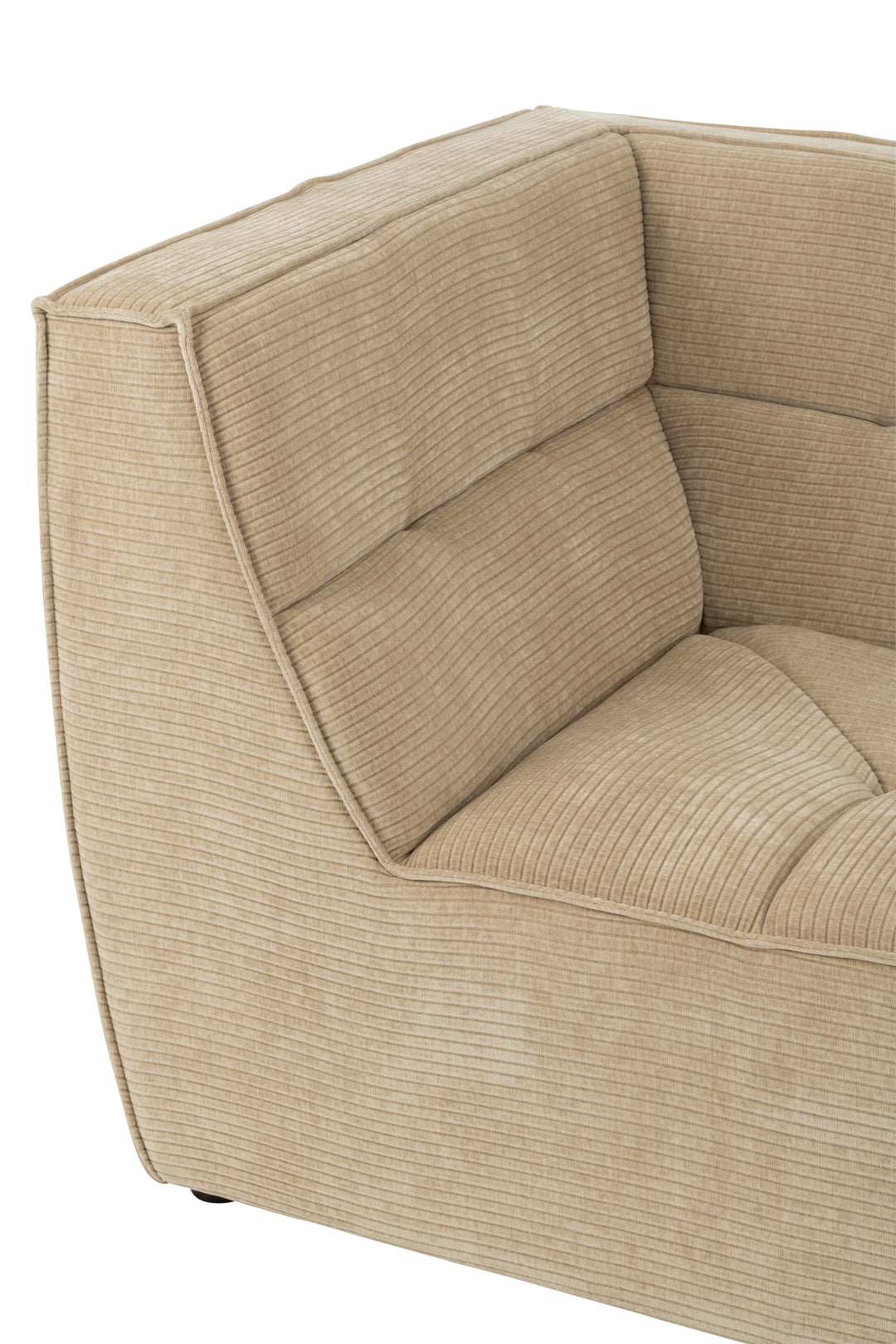 Canapé Angle Beige Foncé Bois | Miro