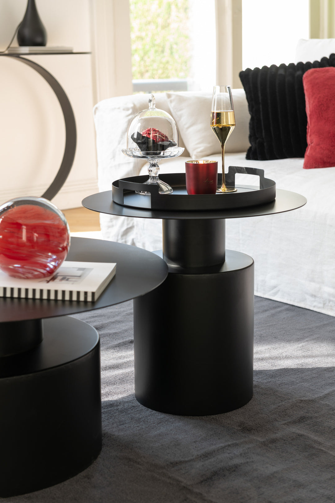 Table Basse Métal Noir Moderne