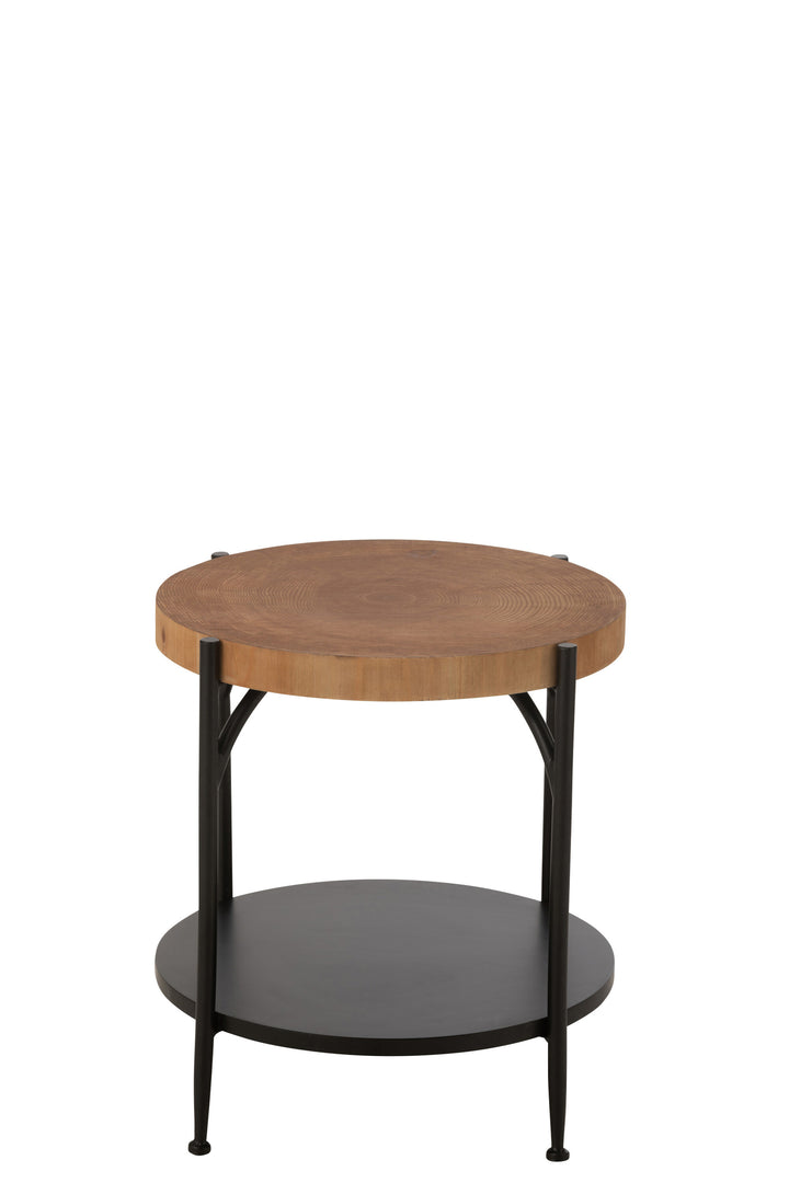 Table D'Appoint Fer Noir Naturel
