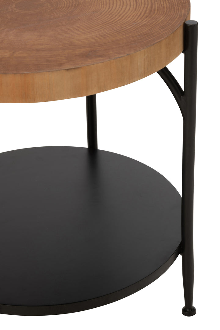 Table D'Appoint Fer Noir Naturel