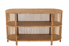 Table en Bambou et Rotin Naturel