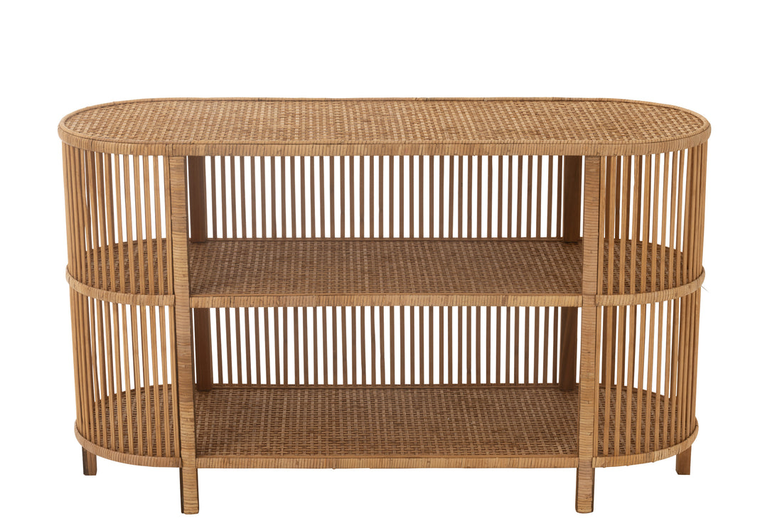 Table en Bambou et Rotin Naturel