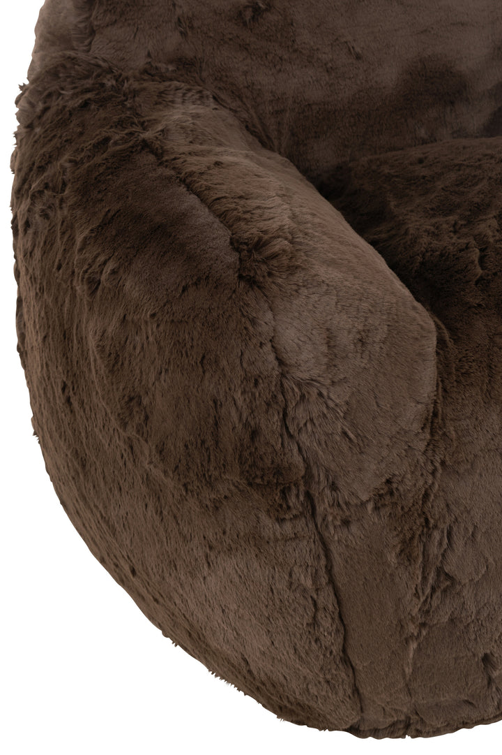 Fauteuil Polyester Marron | Bela