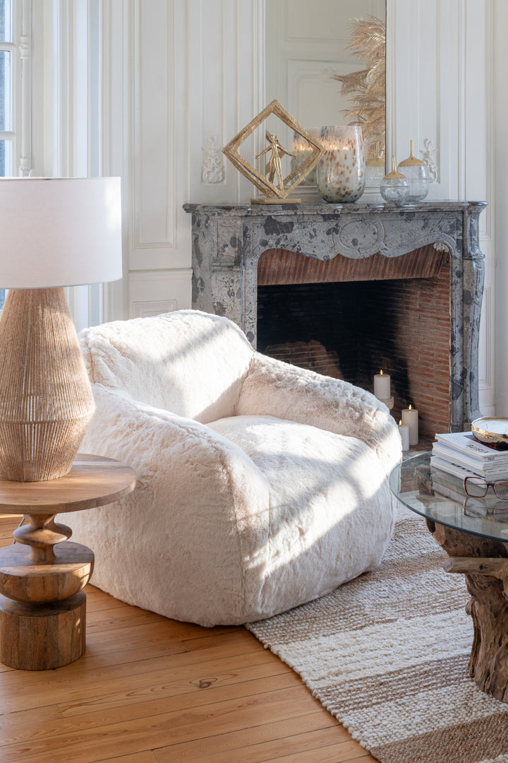 Fauteuil Crème Petit Polyester | Vola