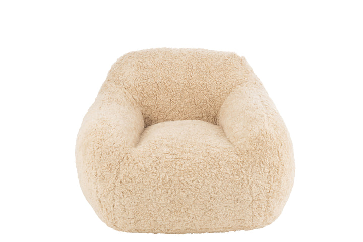 Fauteuil Polyester Crème Petit | Cane