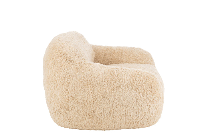 Fauteuil Polyester Crème Petit | Cane